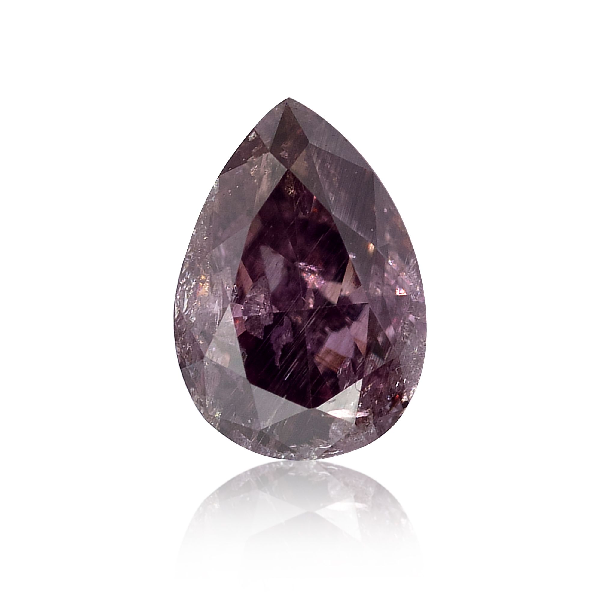 Diament 0.28 ct Fancy Dark Brown Purple/