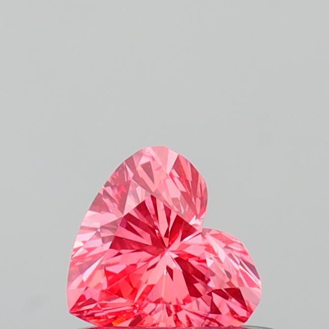 0.38 CT Fancy Vivid Pink HEART