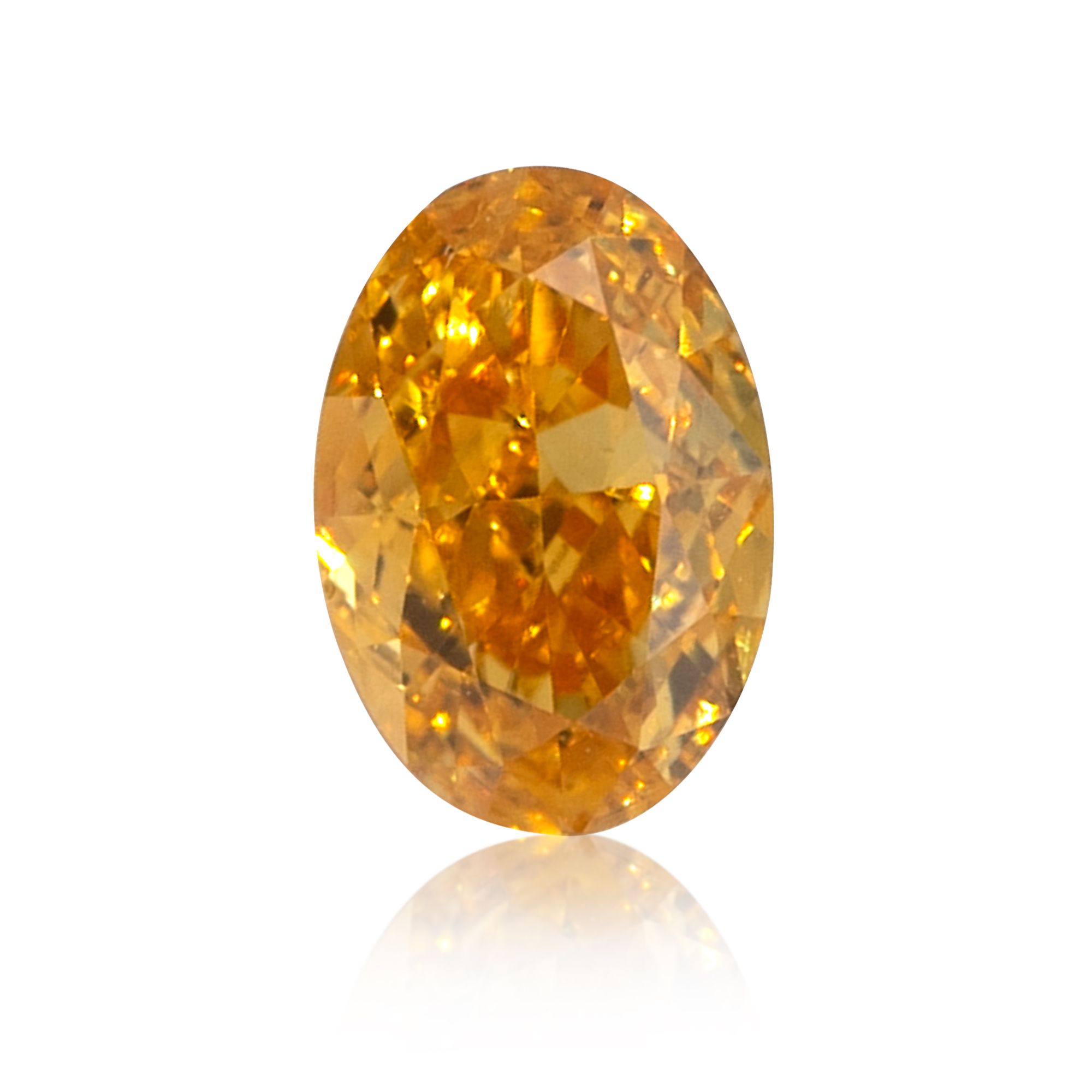 Diament 0.28 ct Fancy Vivid Yellow Orange/