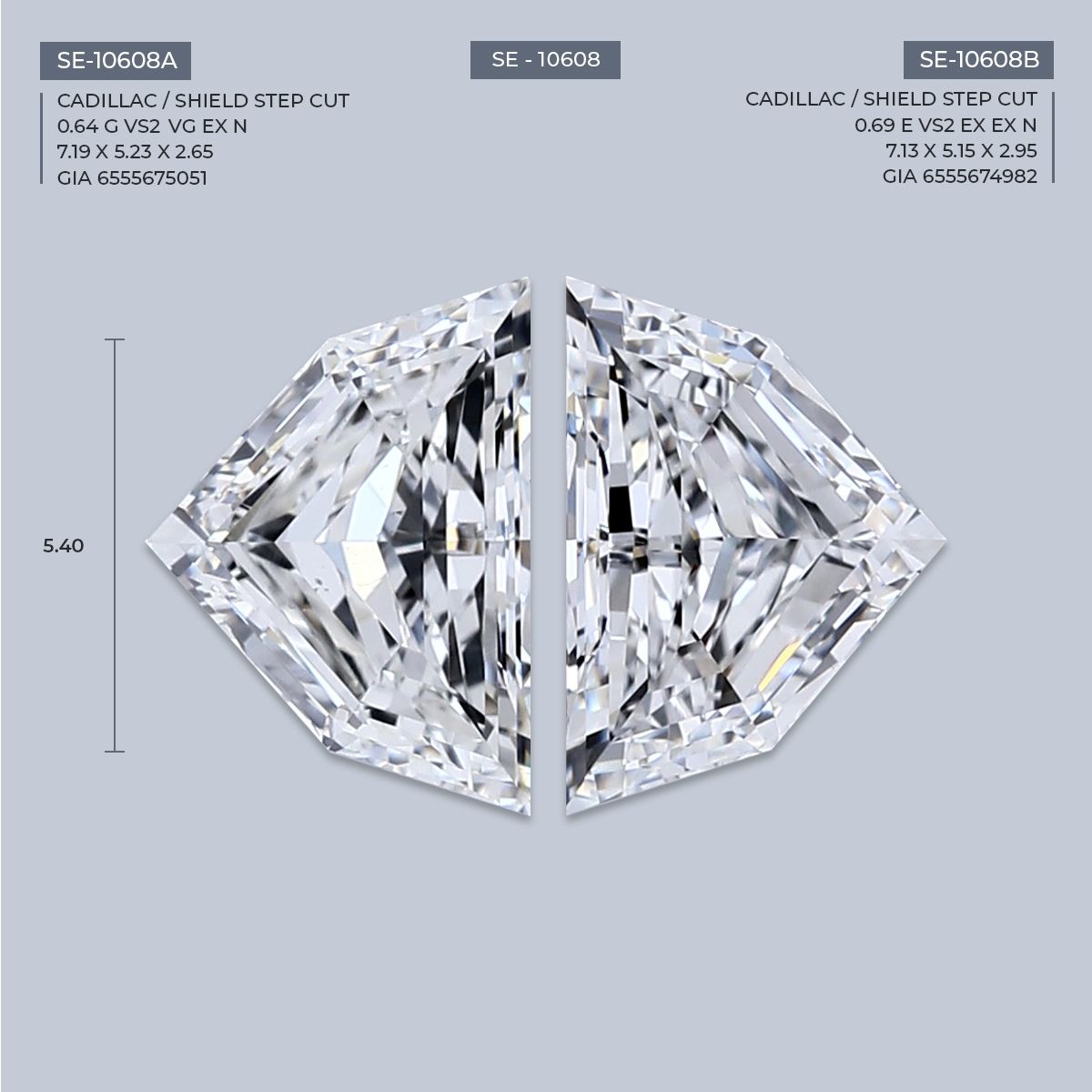 0.64 ct Shield Diamond