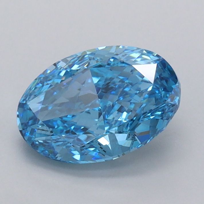 1.15 CT Fancy Vivid Blue OVAL