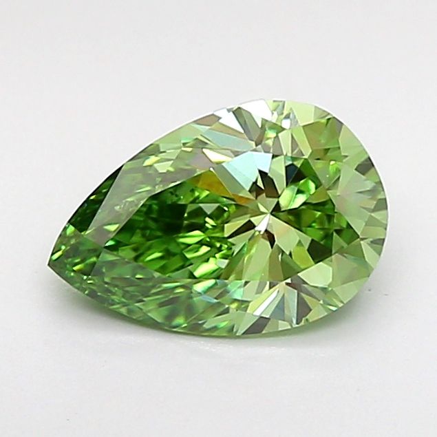 1.01 CT Fancy Vivid Green PEAR
