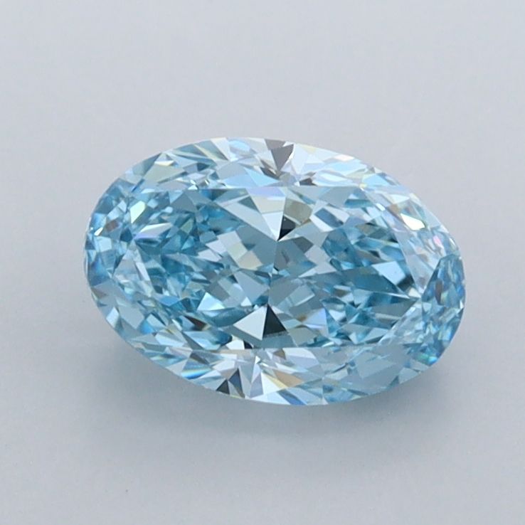 1.09 CT Fancy Vivid Blue OVAL