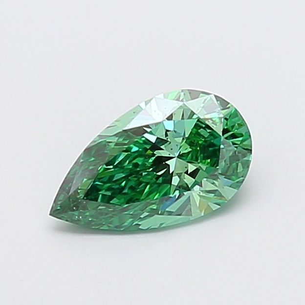 1.05 CT Fancy Vivid Green PEAR
