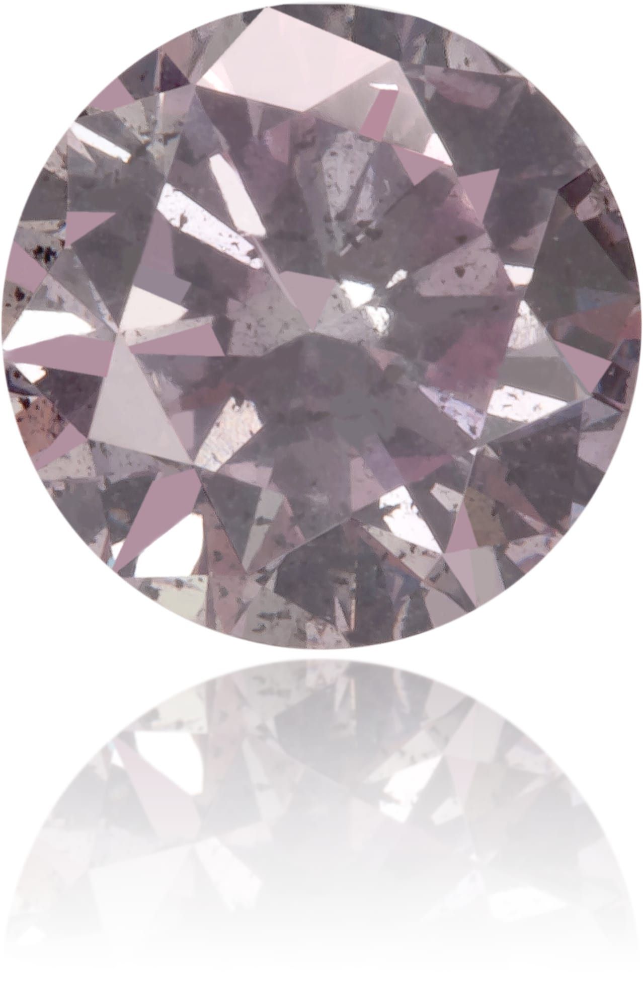 Diament 0.46 ct Fancy Purplish Pink/I2
