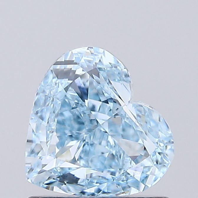1.07 CT Fancy Vivid Blue HEART