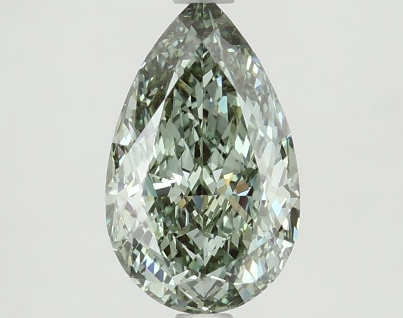 1.7 CT Fancy Vivid Green PEAR