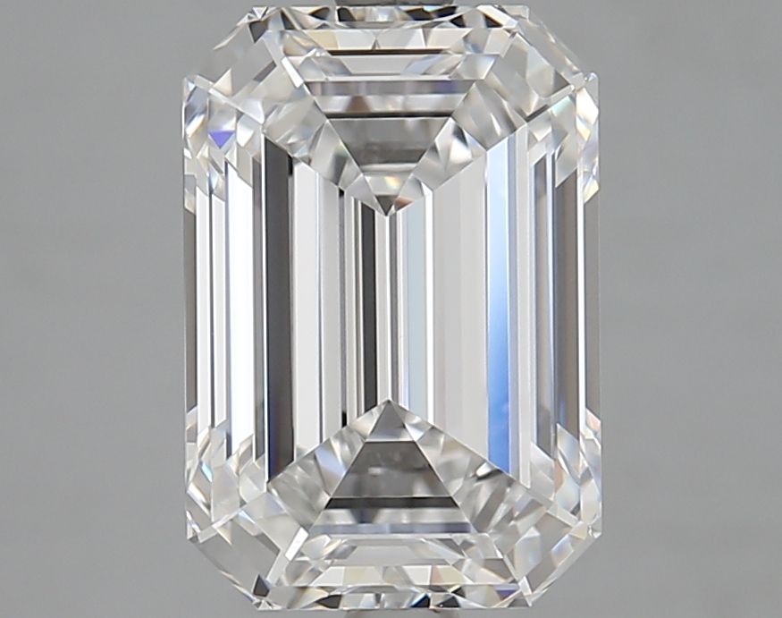 Diamant Émeraude 4.05 ct - Couleur D - Pureté VVS1
