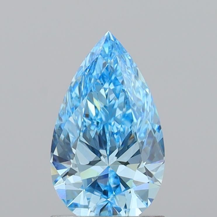 1.27 CT Fancy Vivid Blue PEAR