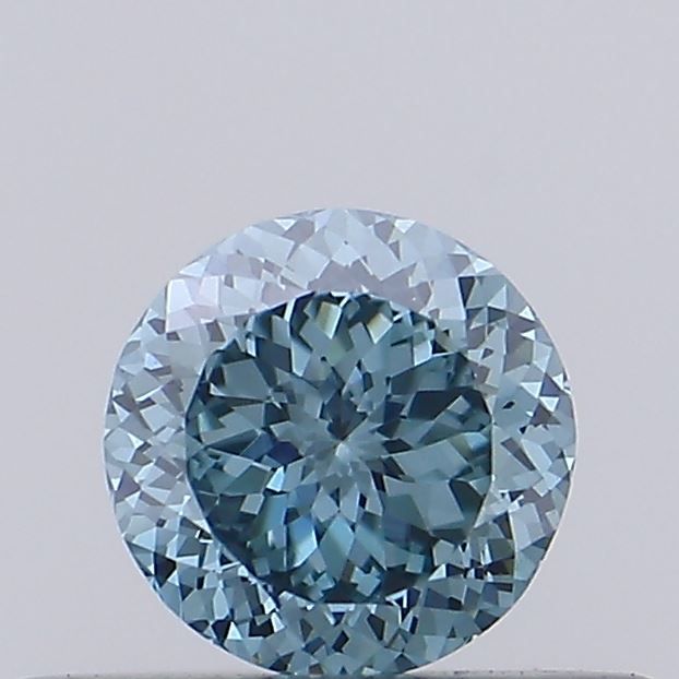 0.34 CT Fancy Vivid Green Blue ROUND