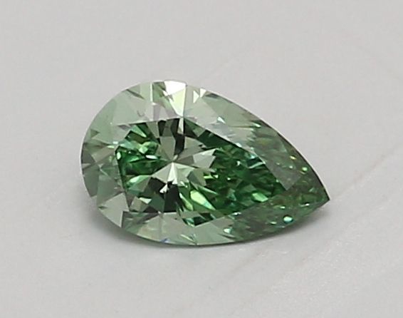 0.5 CT Fancy Vivid Green PEAR