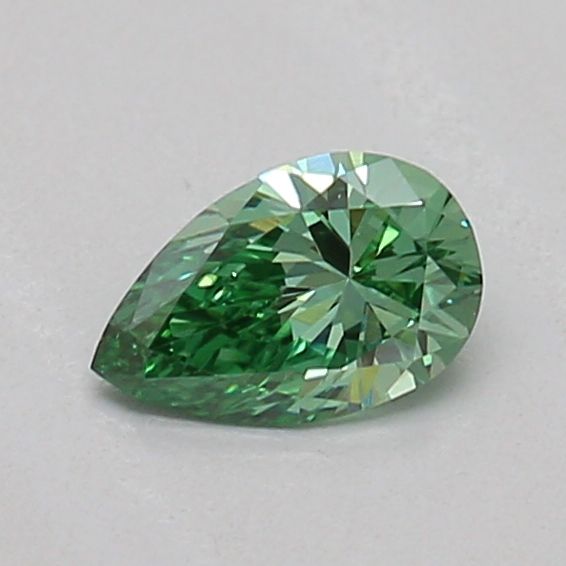 0.22 CT Fancy Vivid Green PEAR