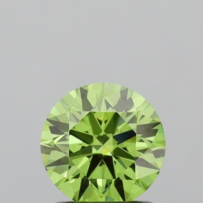 1.42 CT Fancy Vivid Green ROUND