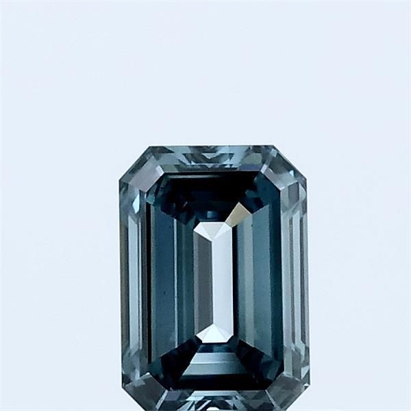 0.54 CT Fancy Vivid Greenish Blue EMERALD