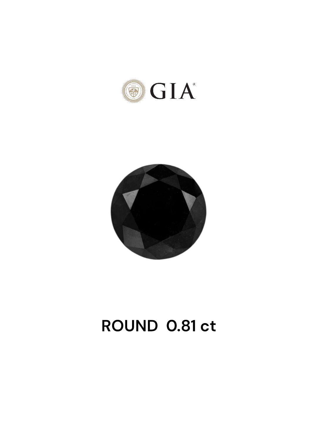 0.81 ct Round diamond