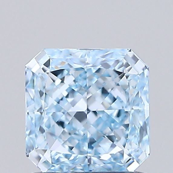 1.05 CT Fancy Vivid Blue SQUARE RADIANT
