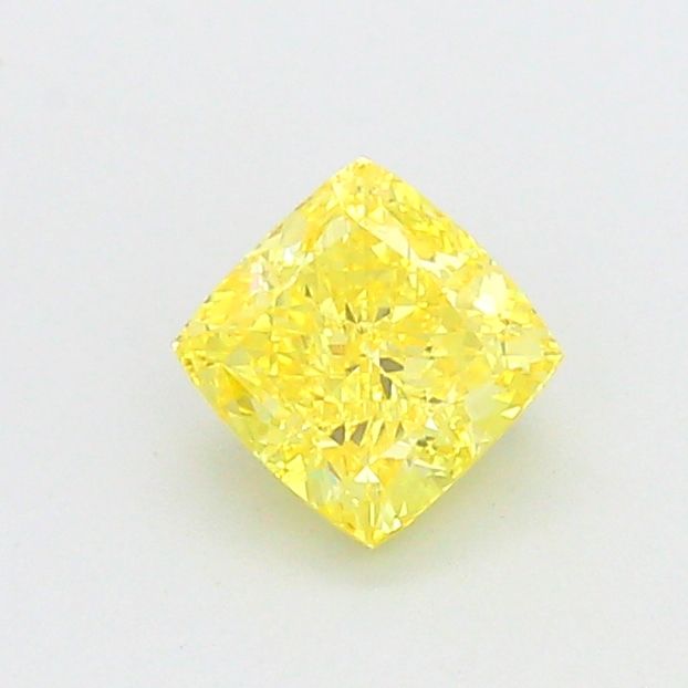 1.08 CT Fancy Vivid Yellow CUSHION MODIFIED
