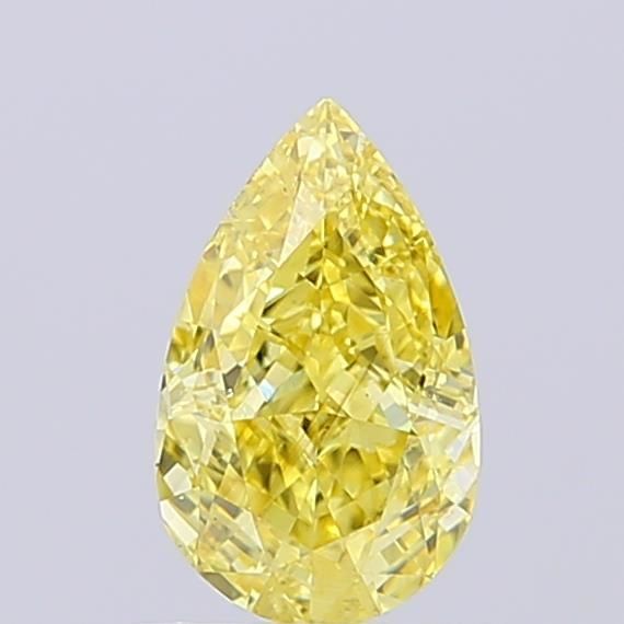 1.0 CT Fancy Intense Yellow PEAR