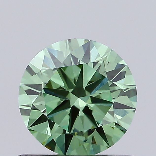 0.7 CT Fancy Vivid Green ROUND