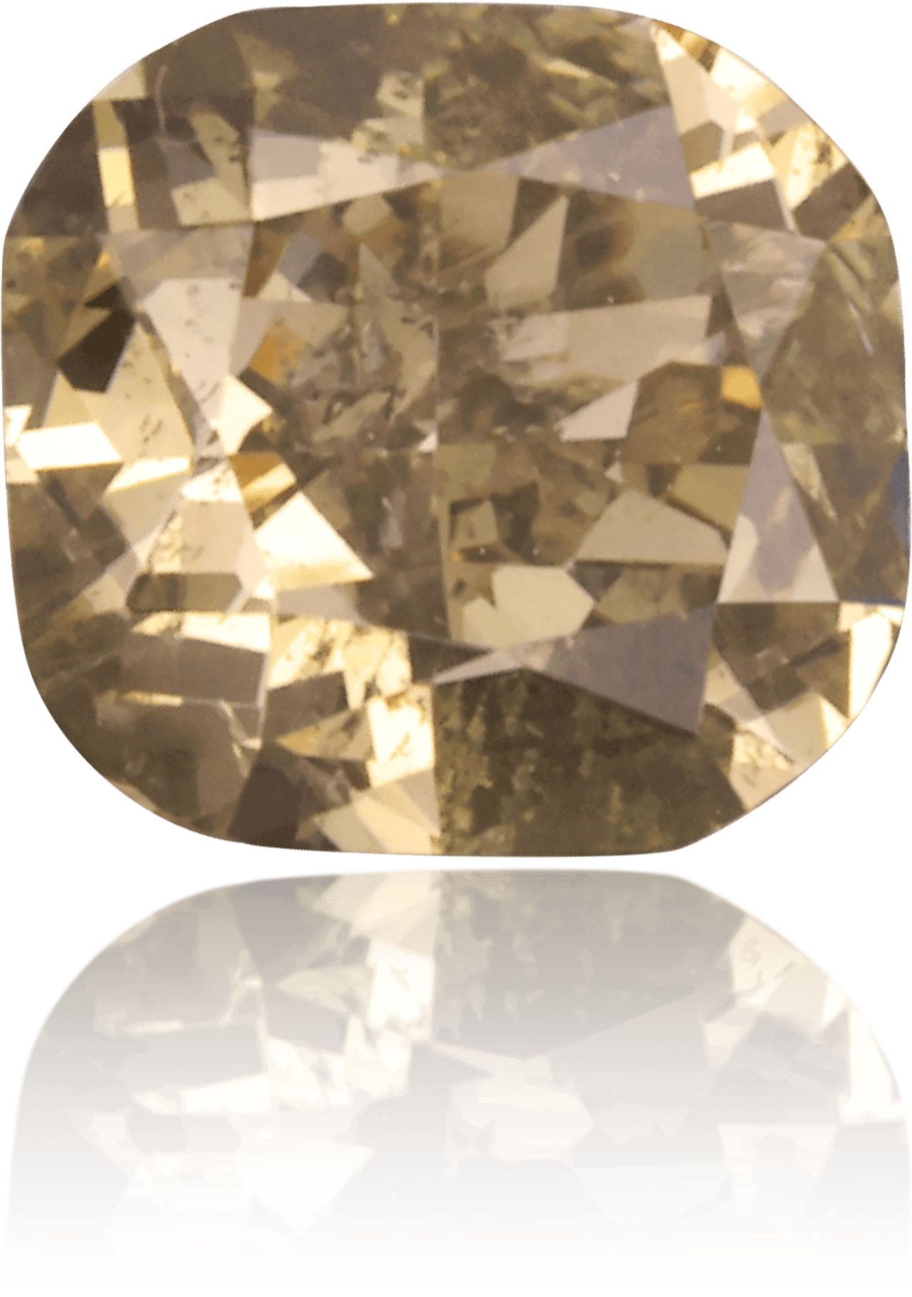 Diament 0.38 ct Fancy Deep Brown Greenish Yellow/I1