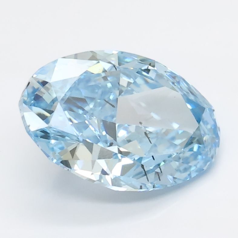 1.91 CT Fancy Vivid Blue OVAL