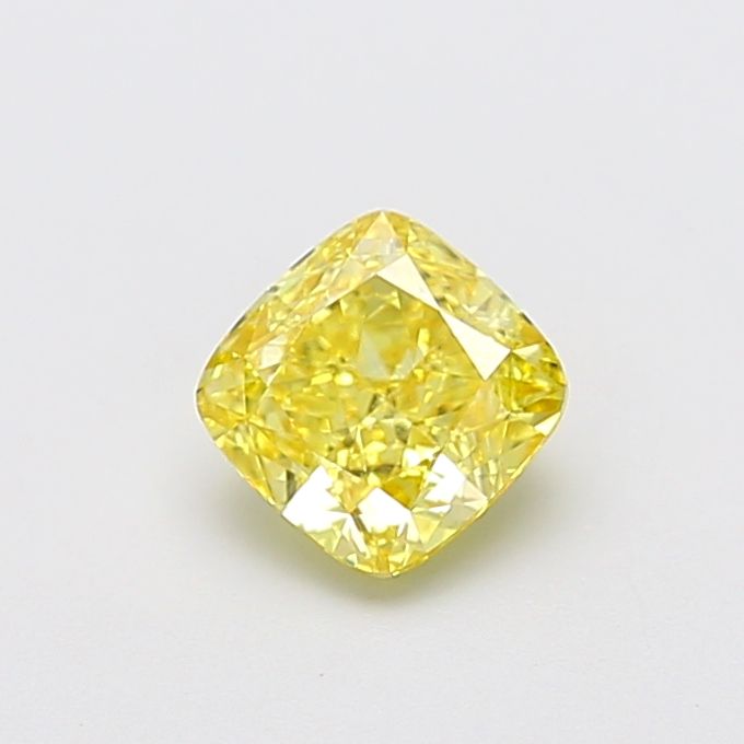1.25 CT Fancy Vivid Yellow CUSHION MODIFIED