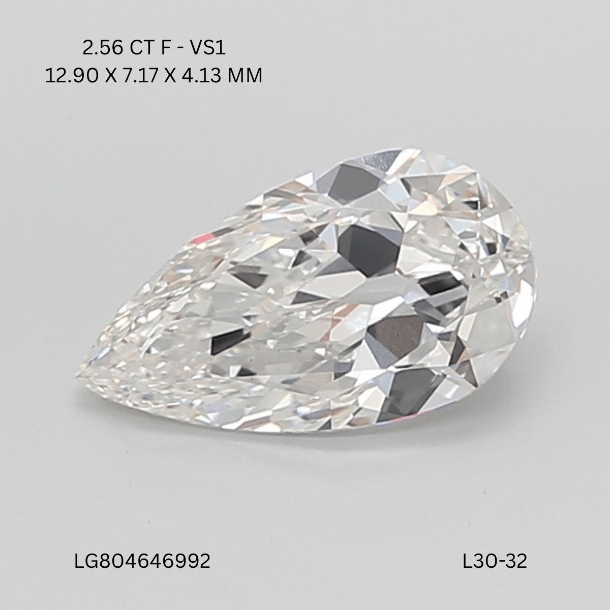 2.56 ct Pear diamond