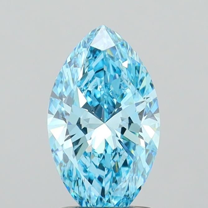 1.36 CT Fancy Vivid Blue MARQUISE