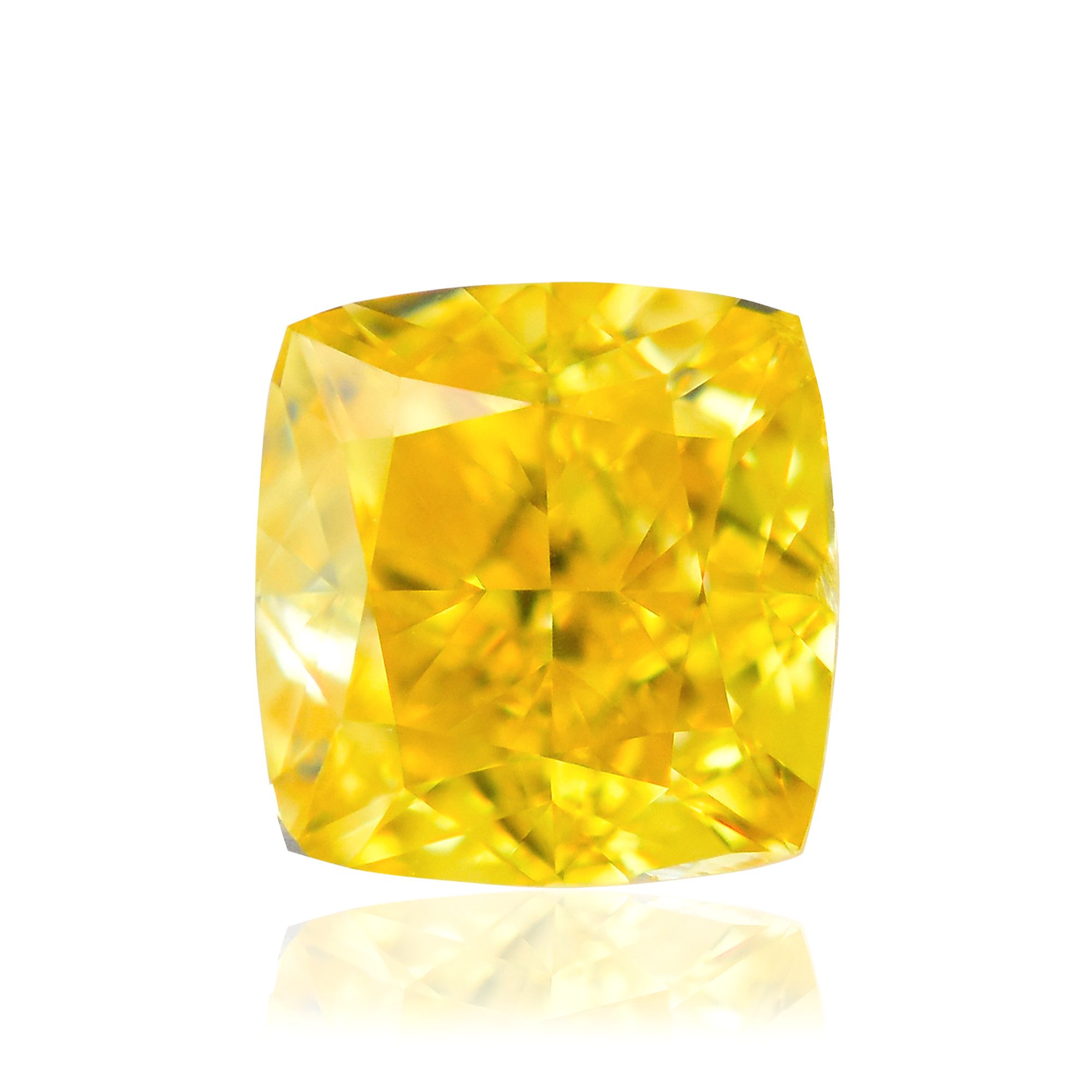Diament 0.45 ct Fancy Vivid Orangey Yellow/VS1