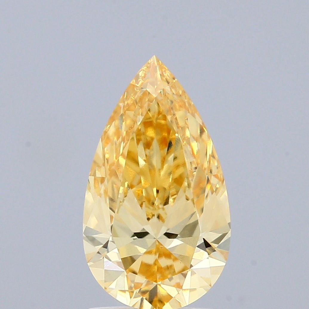 1.52 CT Fancy Intense Yellow PEAR