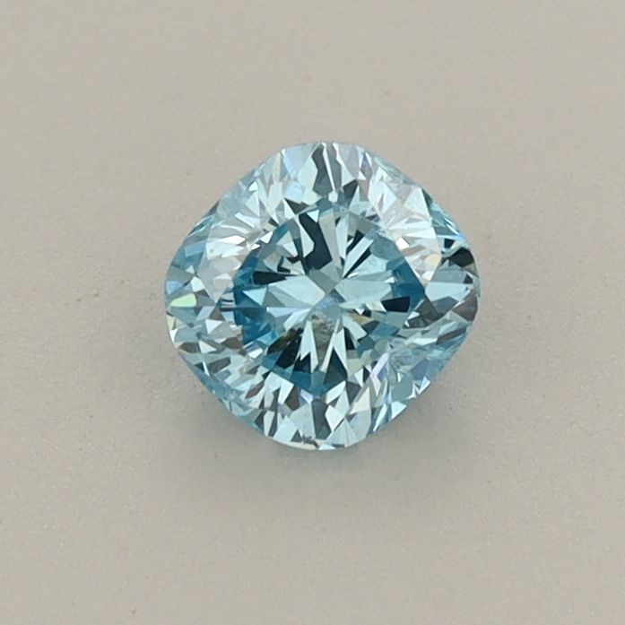 0.44 CT Fancy Vivid Blue CUSHION MODIFIED
