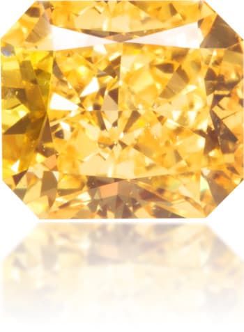 Diament 0.66 ct Fancy Vivid Orangey Yellow/SI1