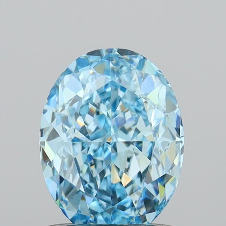 1.02 CT Fancy Vivid Blue OVAL