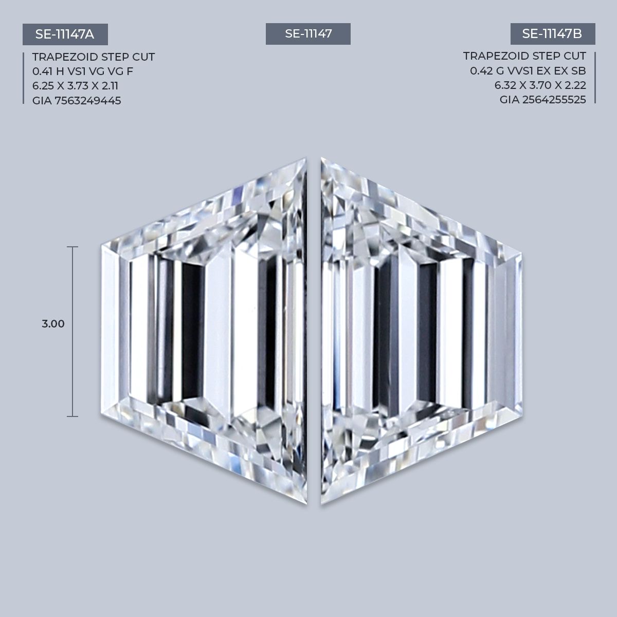 0.41 ct Trapezoid Diamond