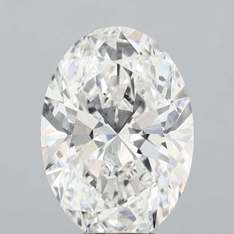 6.10 ct. oval Lab Grown Diamond front image