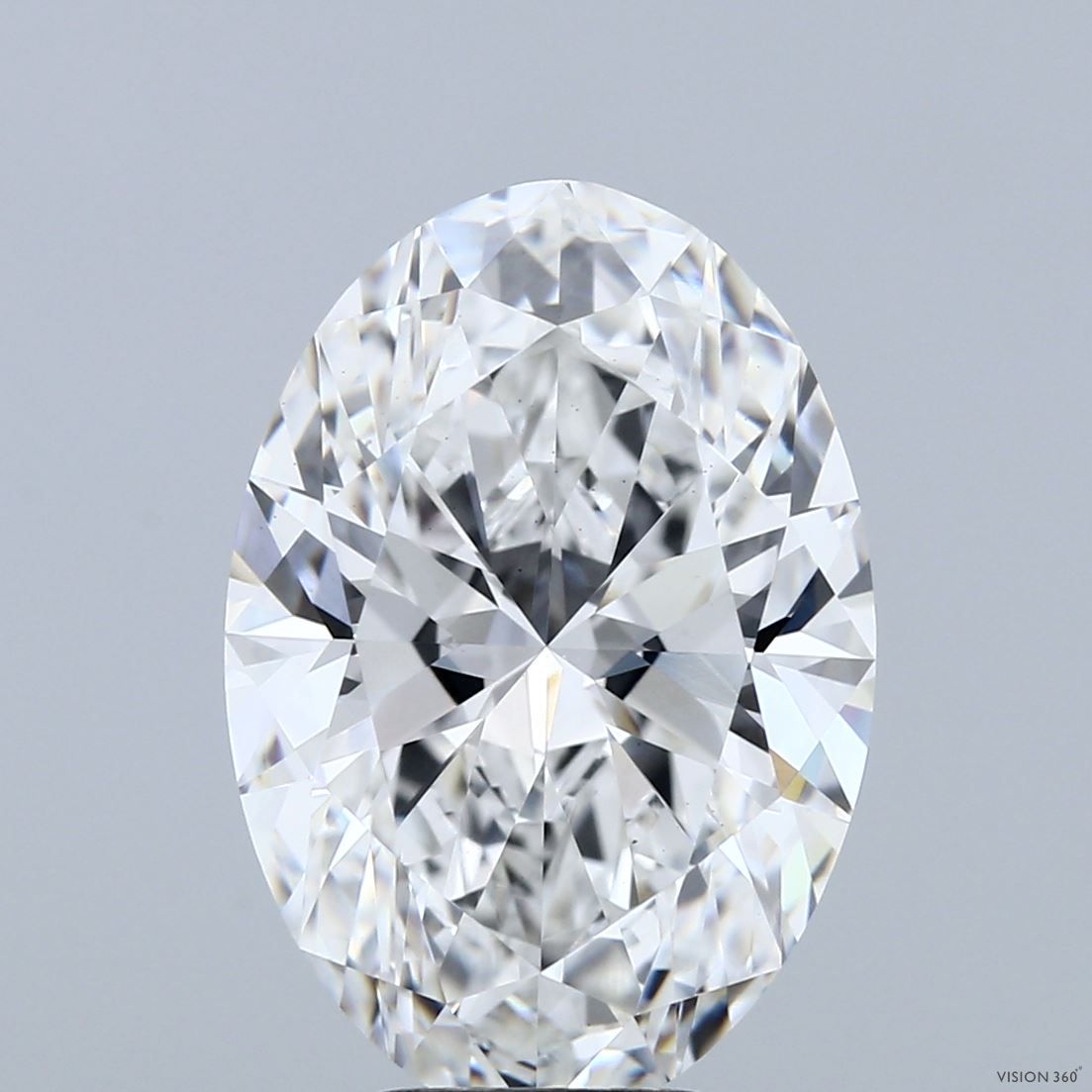 6.07 ct. oval Lab Grown Diamond front image