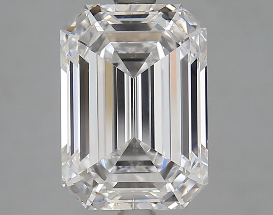 Diamant Émeraude 4.07 ct - Couleur D - Pureté VVS1