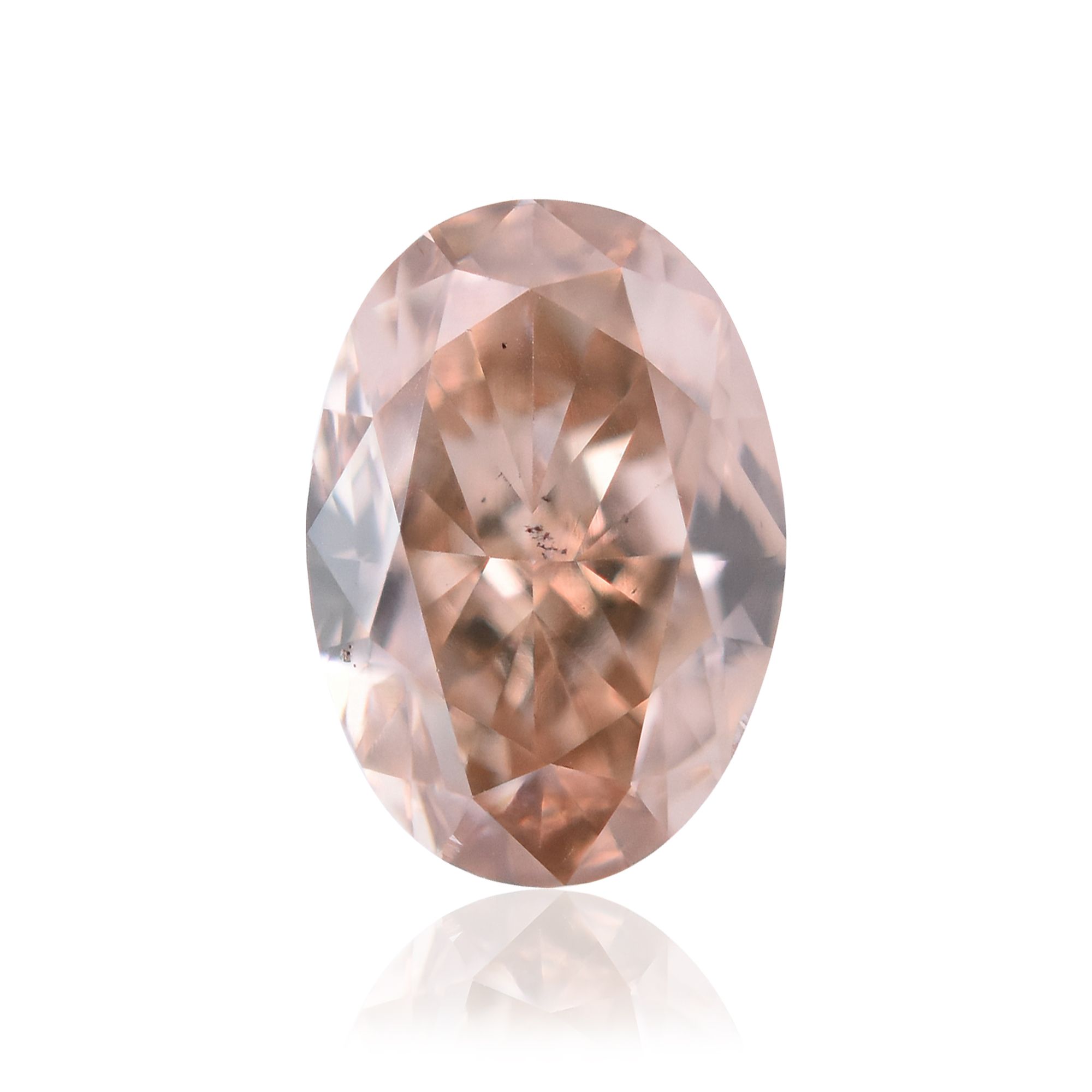 Diament 0.6 ct Fancy Pink Brown/VS2