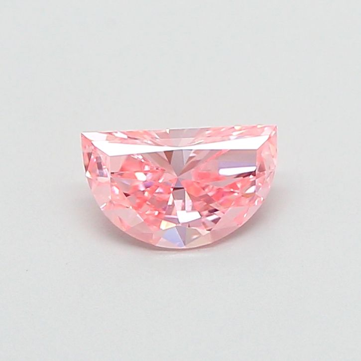 0.5 CT Fancy Vivid Pink HALF MOON