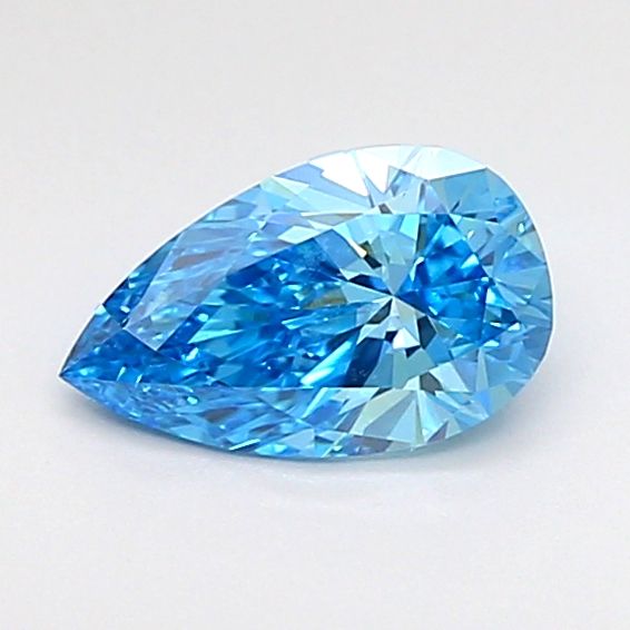 0.61 CT Fancy Vivid Blue PEAR