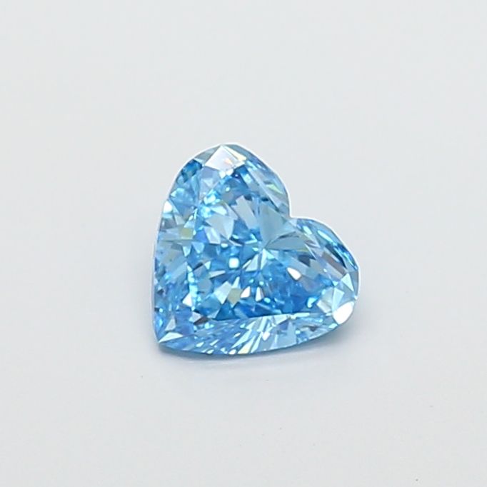 1.02 CT Fancy Vivid Blue HEART