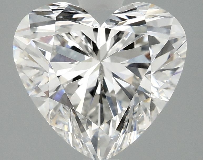 3.01 carat f VVS2 EX Cut IGI heart diamond