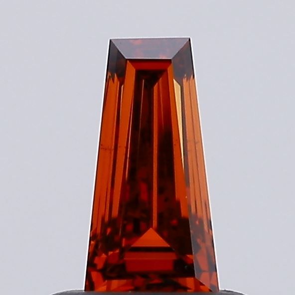 0.48 CT Fancy Deep Orange TAPERED BAGUETTE