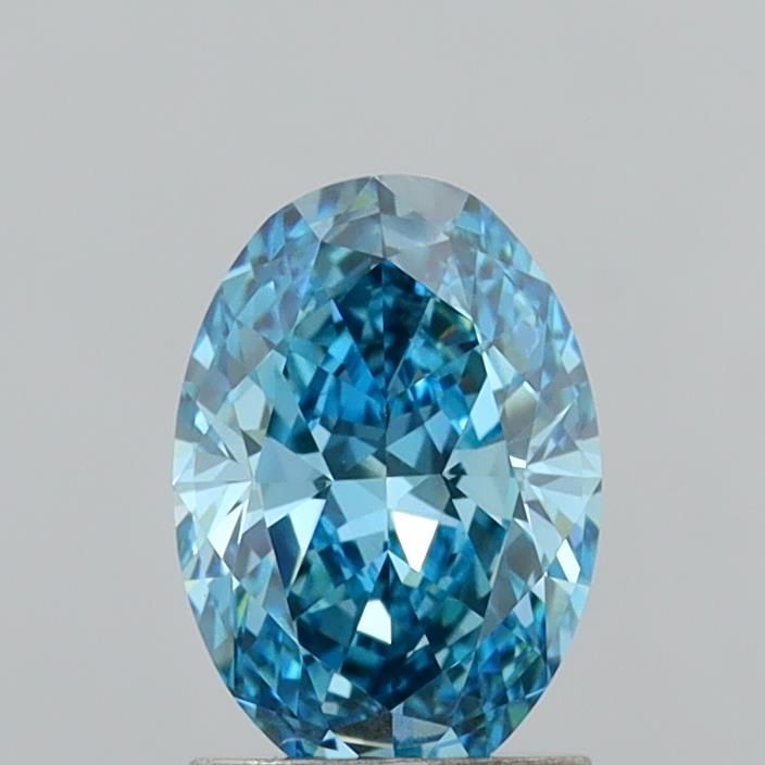 1.48 CT Fancy Vivid Blue OVAL