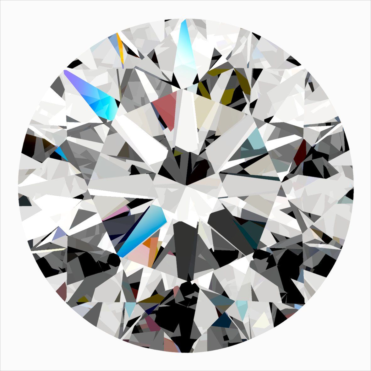 Diamant Rond 0.36 ct - Couleur D - Pureté SI1