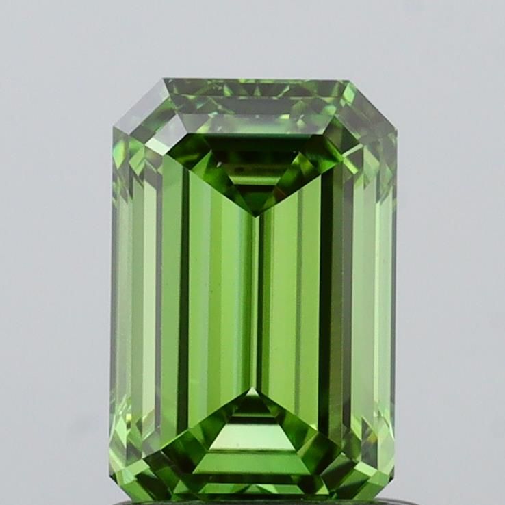 1.04 CT Fancy Vivid Green EMERALD