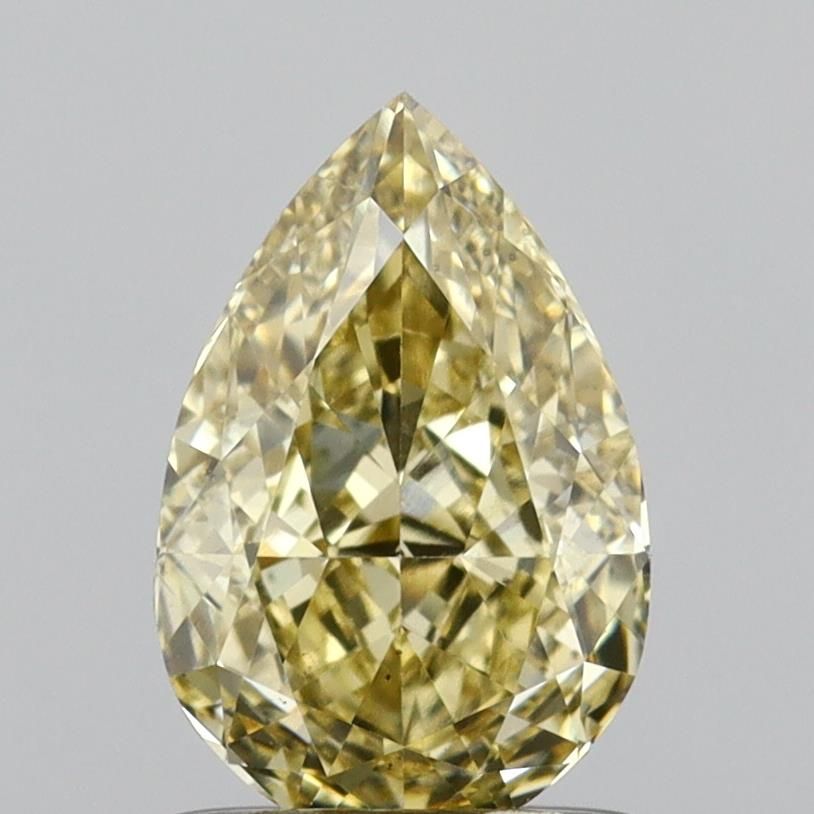 1.09 CT Fancy Yellow PEAR