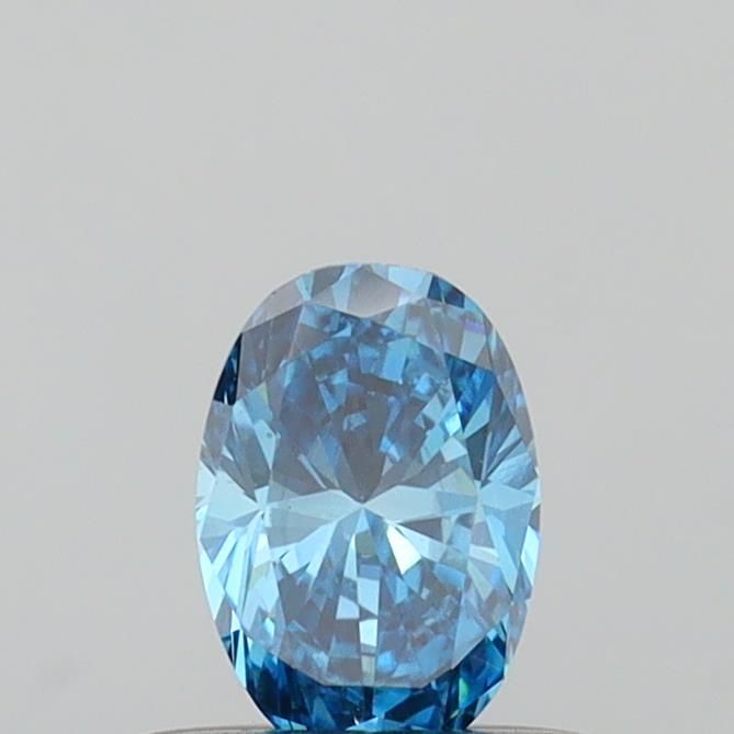 0.38 CT Fancy Vivid Blue OVAL