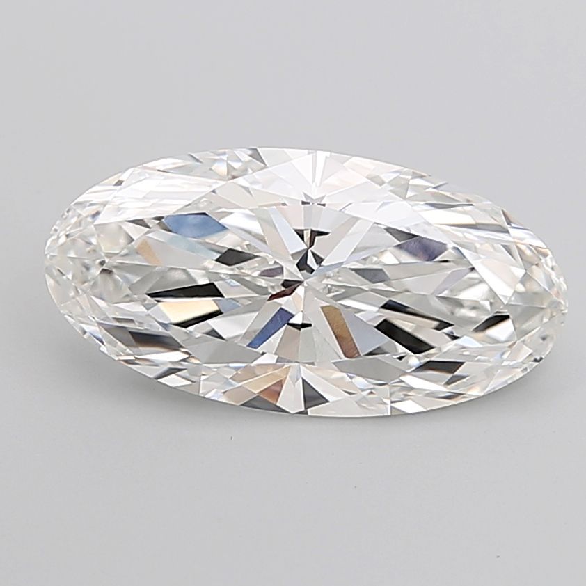 6.18 ct. oval Lab Grown Diamond front image