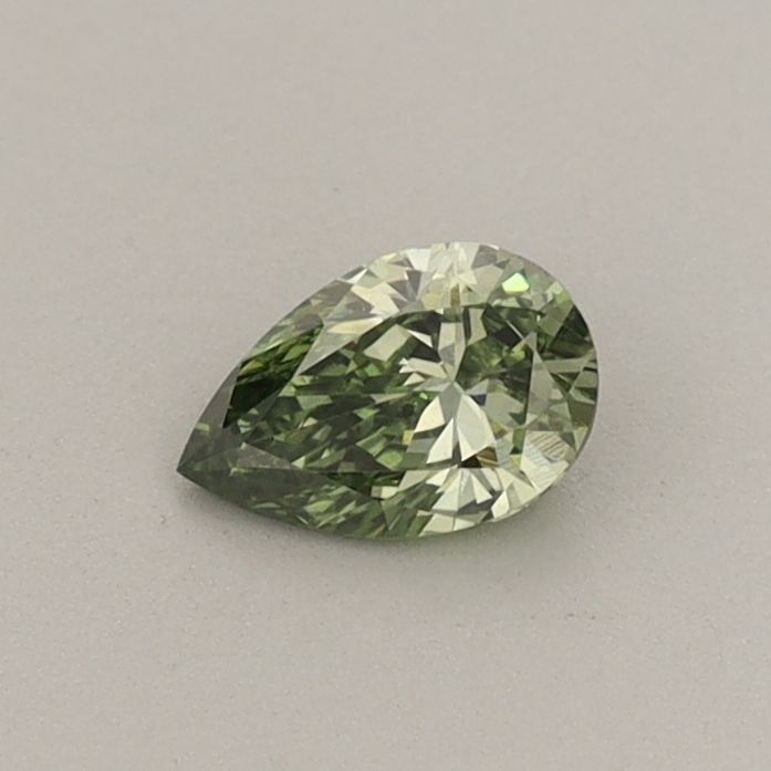 0.29 CT Fancy Vivid Green PEAR